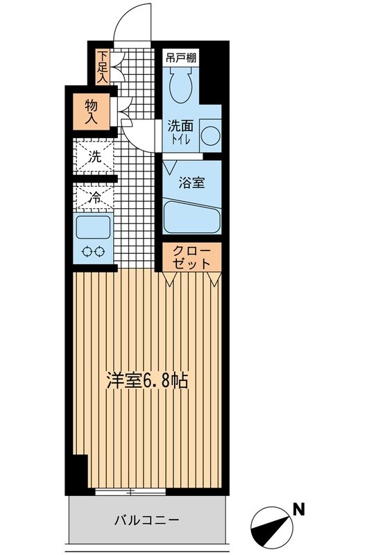 モノトーノ門前仲町の物件間取画像