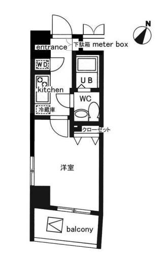 レジディア日本橋人形町Ⅱの物件間取画像