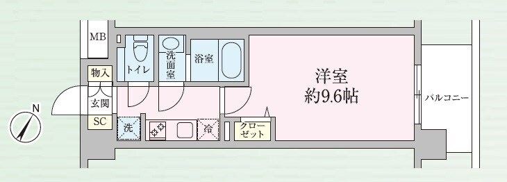 小岩駅 徒歩6分 3階の物件間取画像