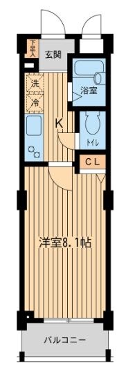 不動前駅 徒歩4分 3階の物件間取画像