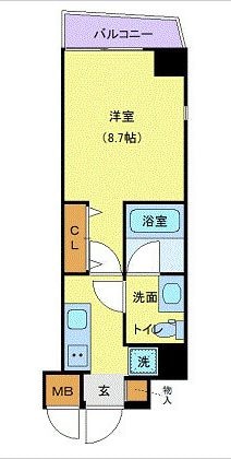 メイクスデザイン門前仲町Ⅲの物件間取画像