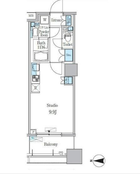 パークキューブ亀戸の物件間取画像