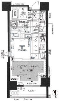 ピアース南麻布の物件間取画像