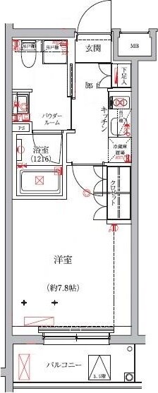 セジョリ板橋坂下Ⅱの物件間取画像