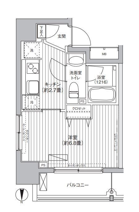 エスペランサ南麻布の物件間取画像