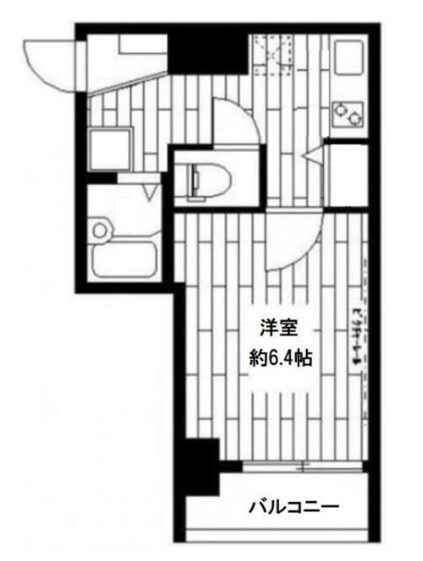 三田駅 徒歩5分 6階の物件間取画像