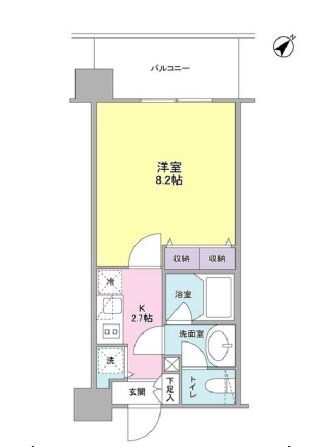 豊洲駅 徒歩9分 9階の物件間取画像