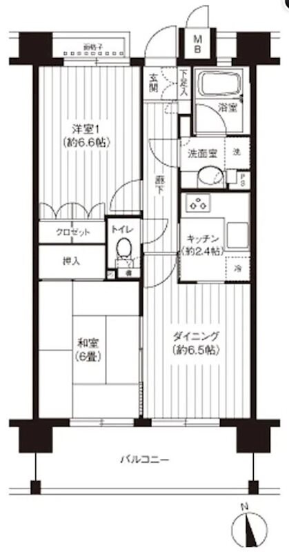 パシフィーク品川の物件間取画像