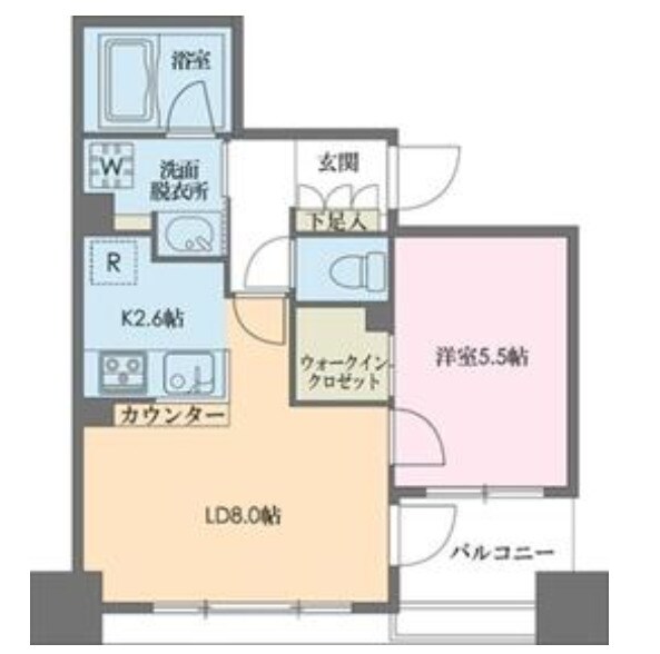 ドゥーエ新川の物件間取画像