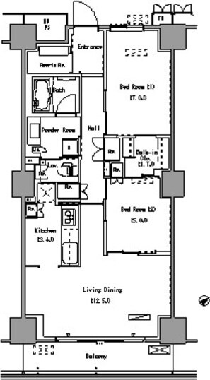 パークアクシス豊洲の物件間取画像