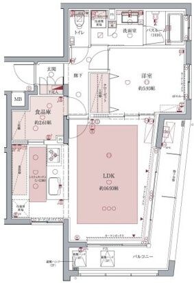 泉岳寺駅 徒歩5分 2階の物件間取画像