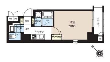 グランカーサ日本橋浜町の物件間取画像