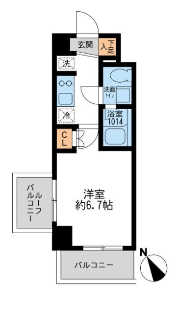 アーデン門前仲町の物件間取画像