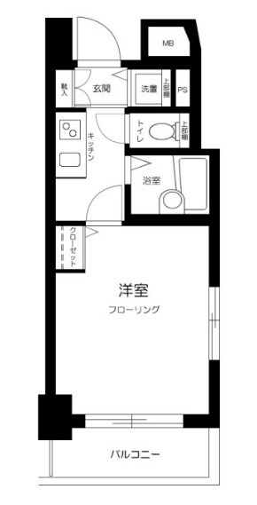 田町駅 徒歩8分 7階の物件間取画像