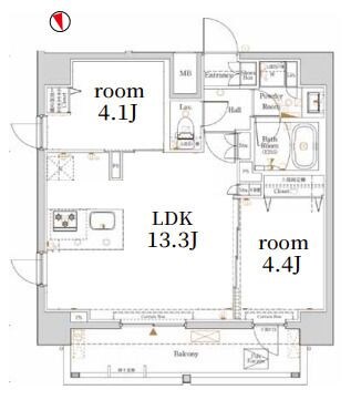 Log銀座EASTの物件間取画像