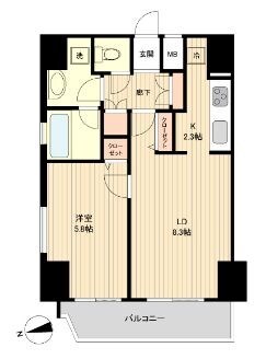 ラクラス新御徒町の物件間取画像