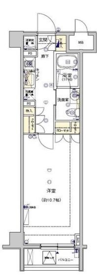 Feeth水天宮前の物件間取画像