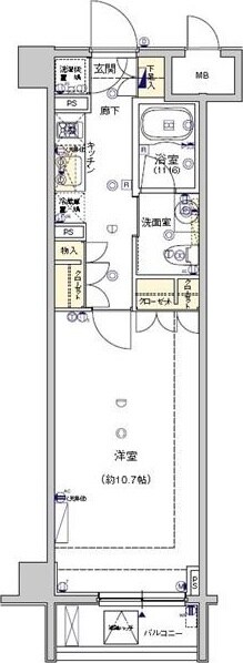 Feeth水天宮前の物件内観写真