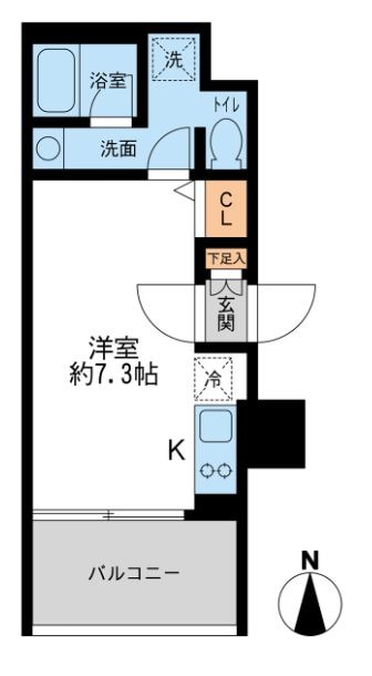 西大島駅 徒歩5分 8階の物件間取画像