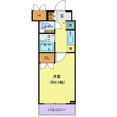 メインステージ麻布十番Ⅱの物件間取画像