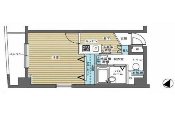 人形町駅 徒歩9分 6階の物件間取画像