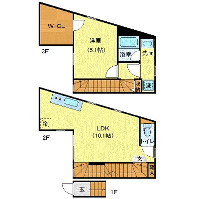 プライベートプレイス広尾の物件間取画像