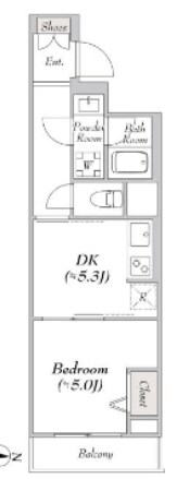 東陽町駅 徒歩7分 4階の物件間取画像