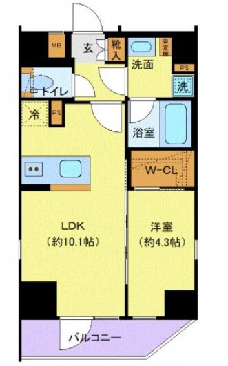 ディアレイシャス赤羽の物件間取画像