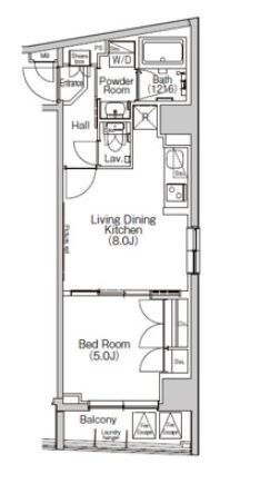 アーバンコア日本橋の物件間取画像