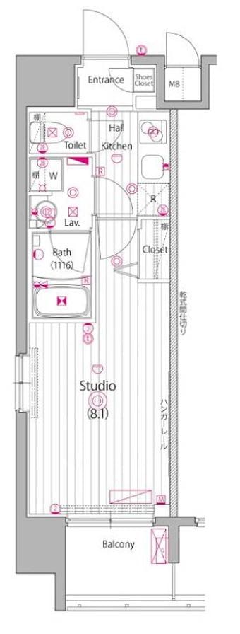 東陽町駅 徒歩10分 12階の物件間取画像