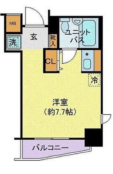 エスコート麻布十番の物件間取画像