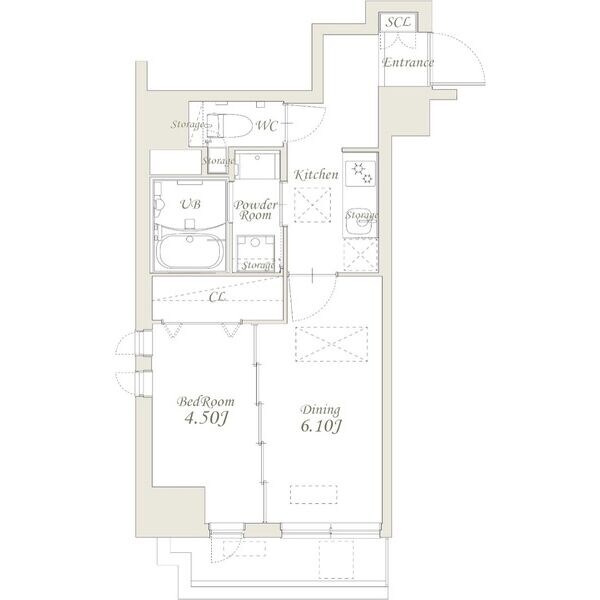グランカーサ錦糸町の物件間取画像