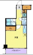 スカイコート品川大崎の物件間取画像