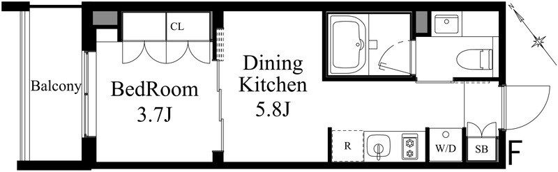 ラティエラ上野入谷の物件間取画像