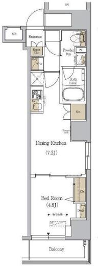 アーバネックス日本橋人形町の物件間取画像