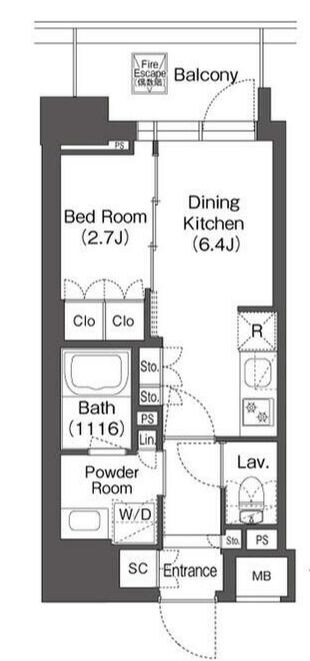 浅草駅 徒歩2分 2階の物件間取画像