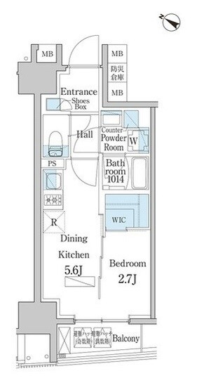 デュオフラッツ日本橋水天宮の物件間取画像