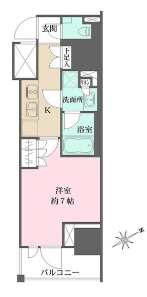 ザ・パークワンズ門前仲町の物件間取画像