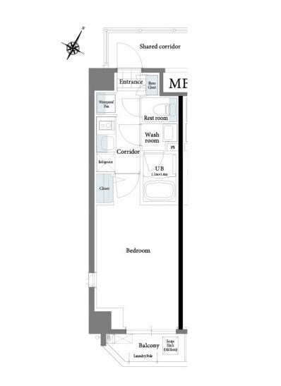 赤羽橋駅 徒歩3分 3階の物件間取画像