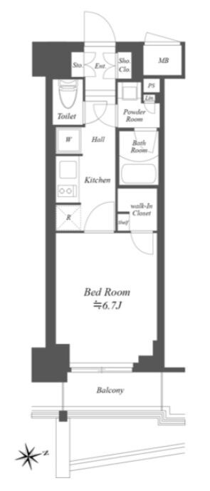ブランシエスタ東陽町の物件間取画像
