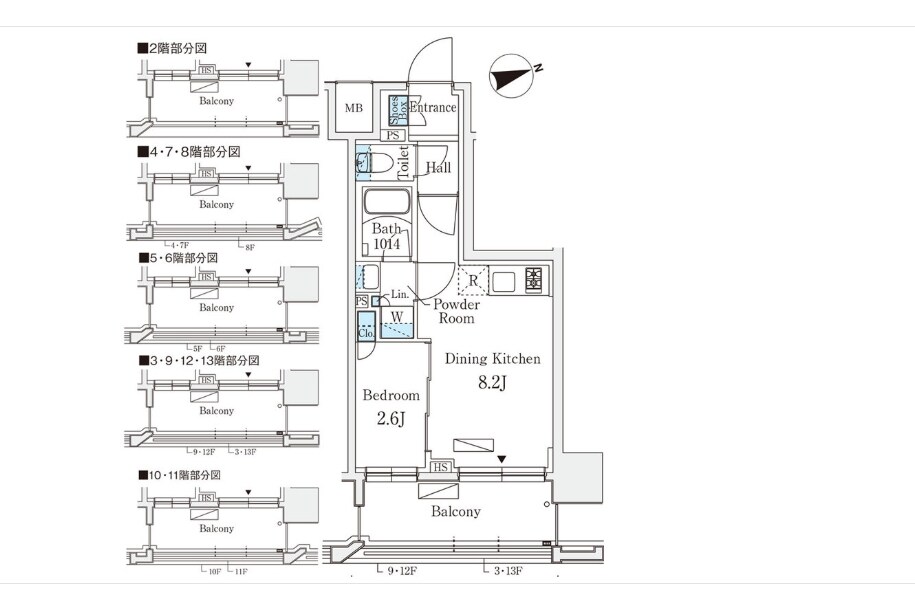 リビオメゾン御茶ノ水ＥＡＳＴの物件間取画像