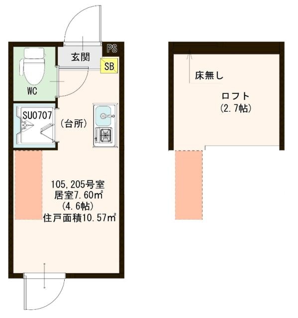 ハーモニーテラス南砂町の物件間取画像