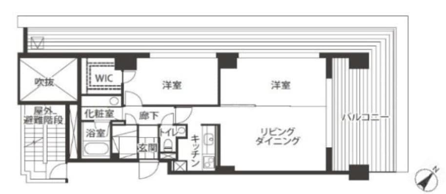 富士見デュープレックスビズの物件間取画像