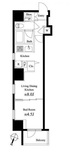 パティオ神田の物件間取画像