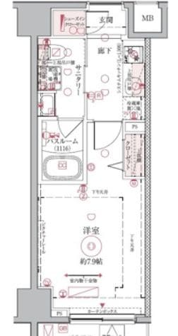 小村井駅 徒歩9分 1階の物件間取画像