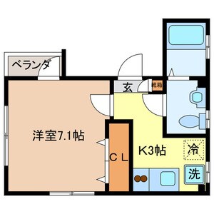 大鳥居駅 徒歩4分 2階の物件間取画像