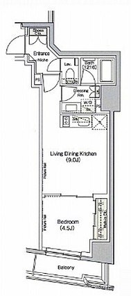 ザ・パークハビオ日本橋小伝馬町の物件間取画像