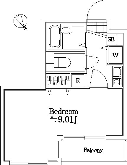 水天宮前駅 徒歩4分 3階の物件間取画像