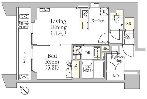 メゾンカルム日本橋馬喰町の物件間取画像