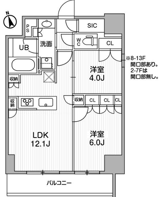 浅草駅 徒歩5分 2階の物件間取画像